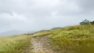Pinay woman tried risky sex on the mountain top