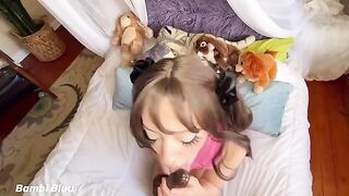 Begging for cock and facial, with a wet and squealing pussy