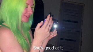 Girl deeply sucks her friend’s boyfriend’s dick just for the sake of a bet
