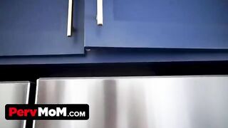 The mischievous stepson can’t control his urges, so his step mom has to help him