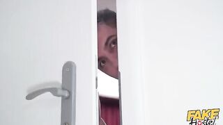 A girl gets fucked in her mouth by two guys in a steamy scene