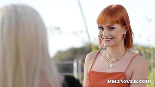 Do I look like a virgin? | FFM threesome with latex beauty and sensual poses