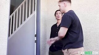 A girl was fucked by her two faithful friends
