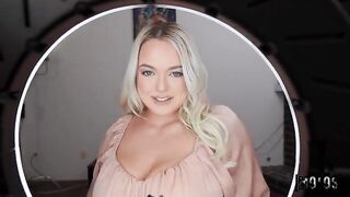 You'd better play with my dick! - hot blondie in POV action