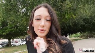 The nozzle on my dick - a delicious ass with a tattoo