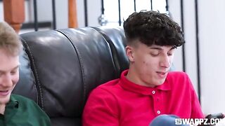 Love doesn't end there - a group sex party on the couch