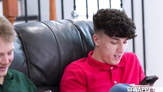 Love doesn't end there - a group sex party on the couch