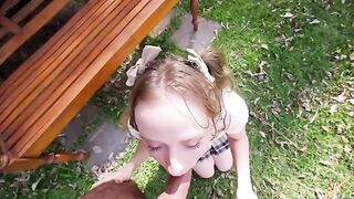 We went to the extreme anal sex on the nature