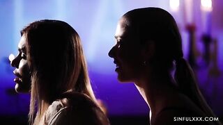 Romantic sex with girlfriend and her boyfriend in an apartment