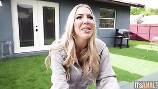 The blond girl went through the anal frontier, it was a new experience for her