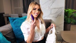 Young Russian college girl Sonya Gold fucks her classmate’s dad
