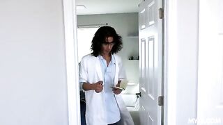 The main advantage of having huge boobs is shown in this video