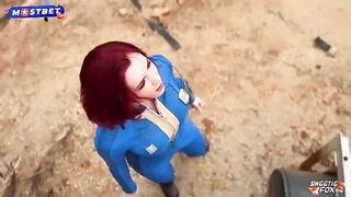 Cosplay sex with a passionate redhead amateur
