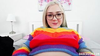 A cute girl asked her stepfather to make a gift for her