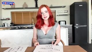 Redhead girl fucked by her Russian teacher in a steamy session