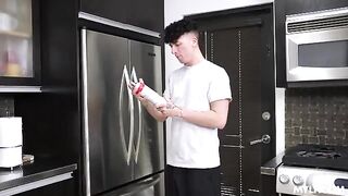 The guy’s cock is so huge that it makes the girl moan and scream