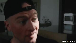 The cock is busy, but the hand delivers mouth-fucking pleasure