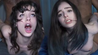 The girl was caught in a compromising situation, so she had to agree to intimate favors