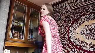 A hot blonde is always sexually attractive, especially in the village