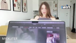 The man could not concentrate at work and roughly fucked her