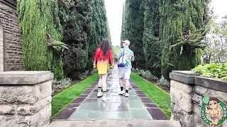 An Iranian girl checks out the historic sites and gets some action