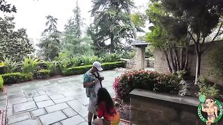 An Iranian girl checks out the historic sites and gets some action