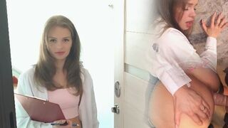 A girl got wet and had to seduce a stranger to fuck her