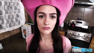 A man fucked a girl in cowgirl pose on his dick