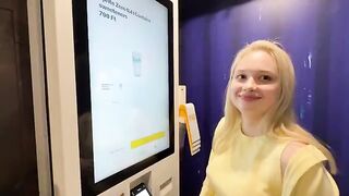 The girl was asked to demonstrate her tongue's caressing skills