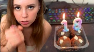 A cock is the best gift for a beautiful Russian girl
