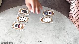 She lost at cards and got fucked hard