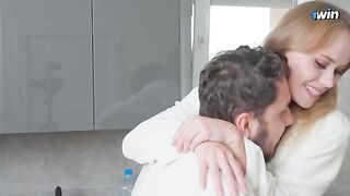 The plumber checked the pipes and got rewarded with sex