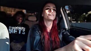 If you speed, you'll get a creampie in the pussy - outdoor sex