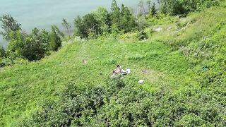 Instead of a picnic, they fucked in the field. Too bad