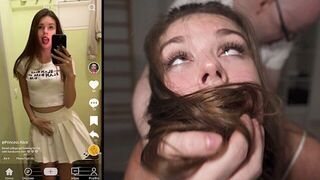Suddenly on the air - two sexy babes getting fucked on camera