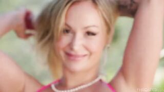 The dick was successfully trained by a stunning blonde. Awesome blowjob!