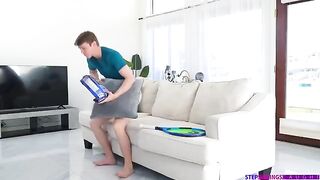 Girlfriend tenderly fucked on the couch with passion