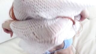 A slim girl has sex with her best friend, an amateur