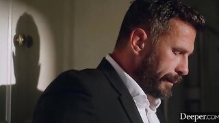Morgan is ready to do everything to please her boss Manuel in this intense scene from Deeper