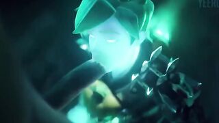 Hot Tracer SFM action in stunning 3D style based on Overwatch