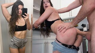 Abbie Maley has her first anal experience with James Deen, achieving multiple orgasms