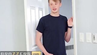 The guy is looking for money around the house and stumbles upon a massive toy