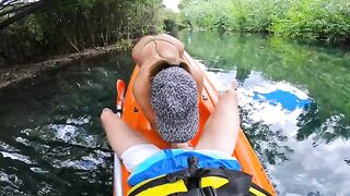 I like to see how fast I can make him cum - Risky outdoor sex
