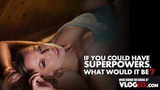 The masseur fucked Aidra Fox hard in a steamy interview BTS scene