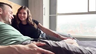 Girl is too dressed up for sex, but the guy doesn’t care