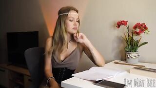The tits are too tight, they want to be free