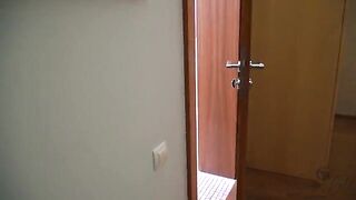 The little mouth of this hot brunette catches everything that her husband is not giving her