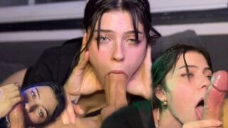 The girl learned to do sucking with quality, showing her skills