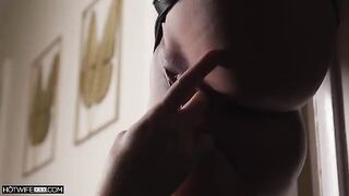An ass of any Asian is pierced by a cock in doggy style
