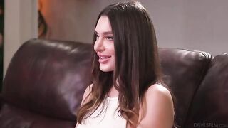 It is not difficult to achieve harmony in sex life, especially with a stunning brunette